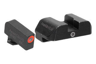Orange/green i-dot sight set for Gen 5 Glock handguns.